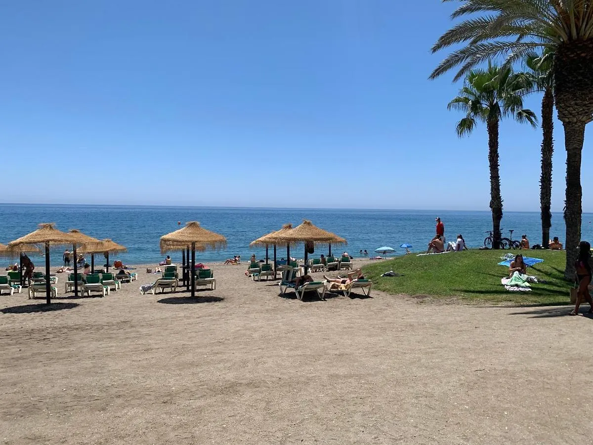 Malaga Beach And Historic Centre Malagueta location